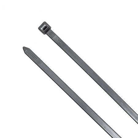 South Main Hardware Cable Tie, 14 in L, 4.1 in Max Bundle Dia., Black, Nylon, 120 lb Strength, 100 PK 222267